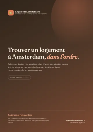 Couverture du guide « Trouver un logement à Amsterdam »